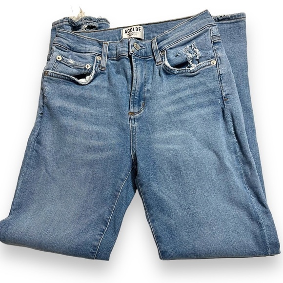 Agolde Size 26 Sophie Crop High Rise Skinny Jean Limit A018-1045. - Picture 6 of 8